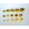 Cutting ring pipe nut insert 3 pieces fitting for nylon tube metric tube fittings